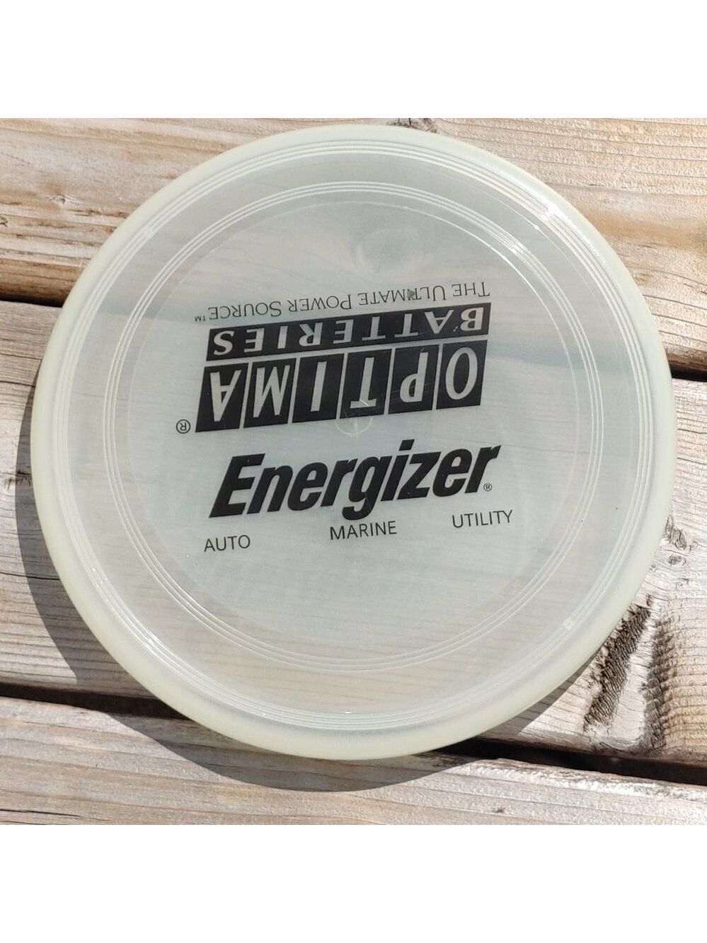 RARE Energizer Batteries Frisbee